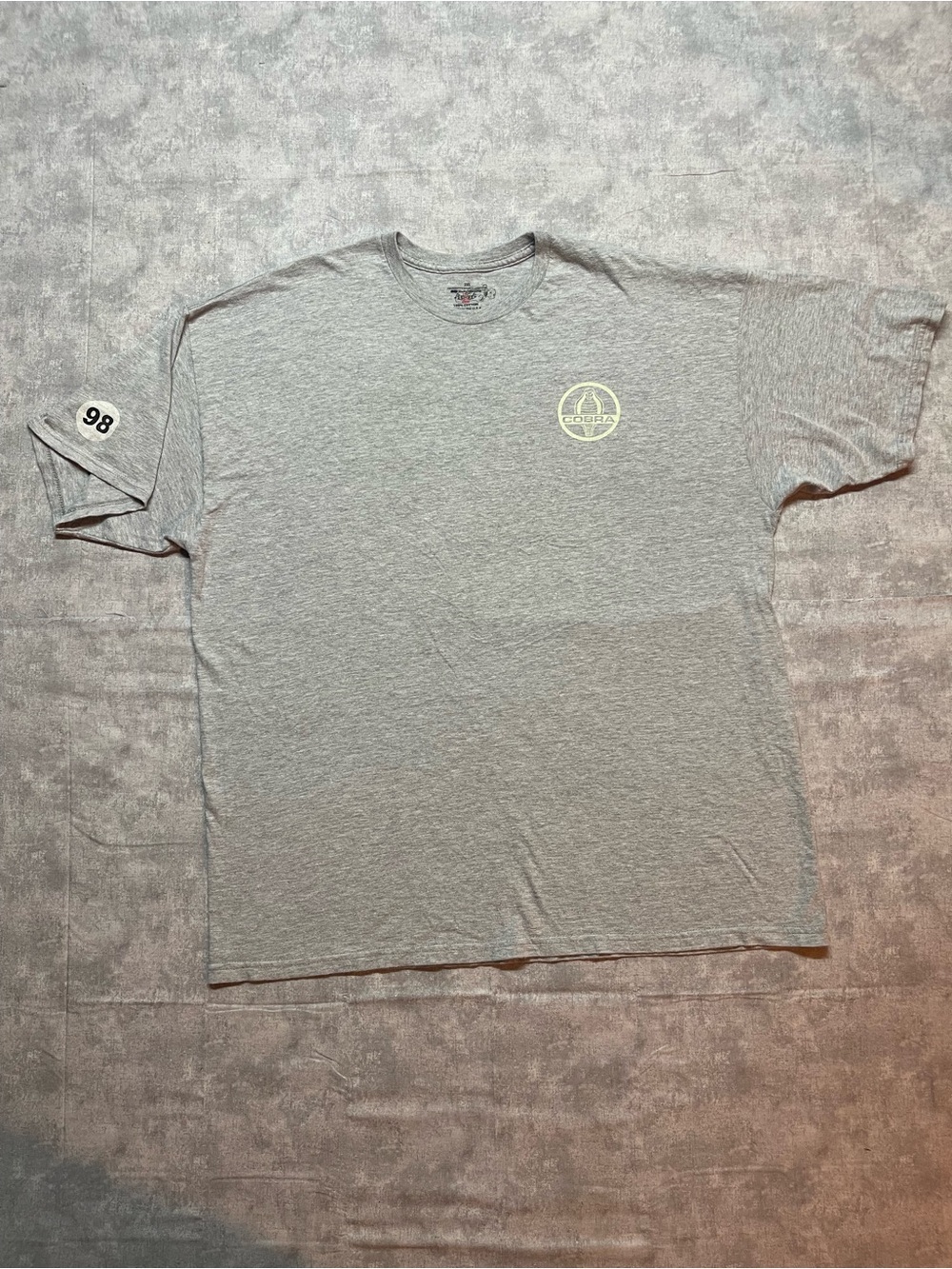 Ford Gray Short Sleeve Crewneck Tee with Chest Logo